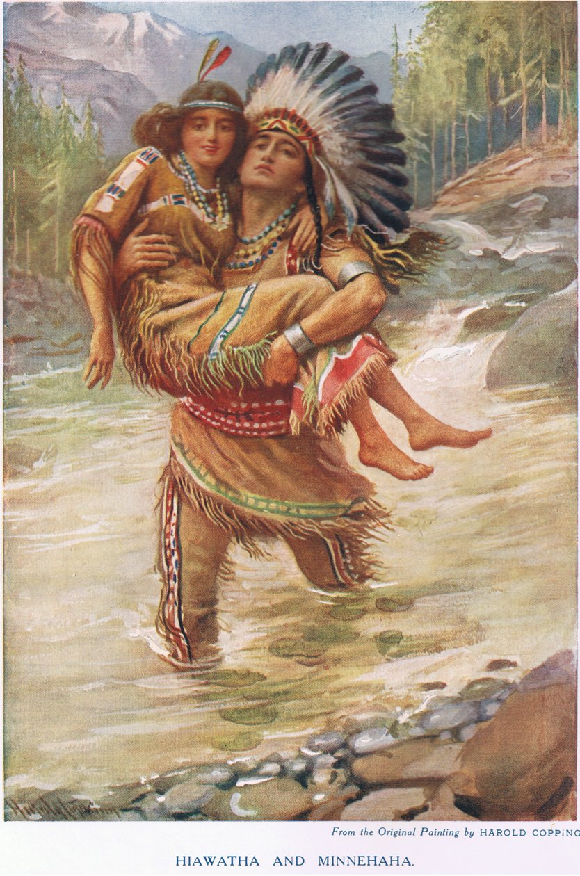 Hiawatha e Minehaha da Harold Copping