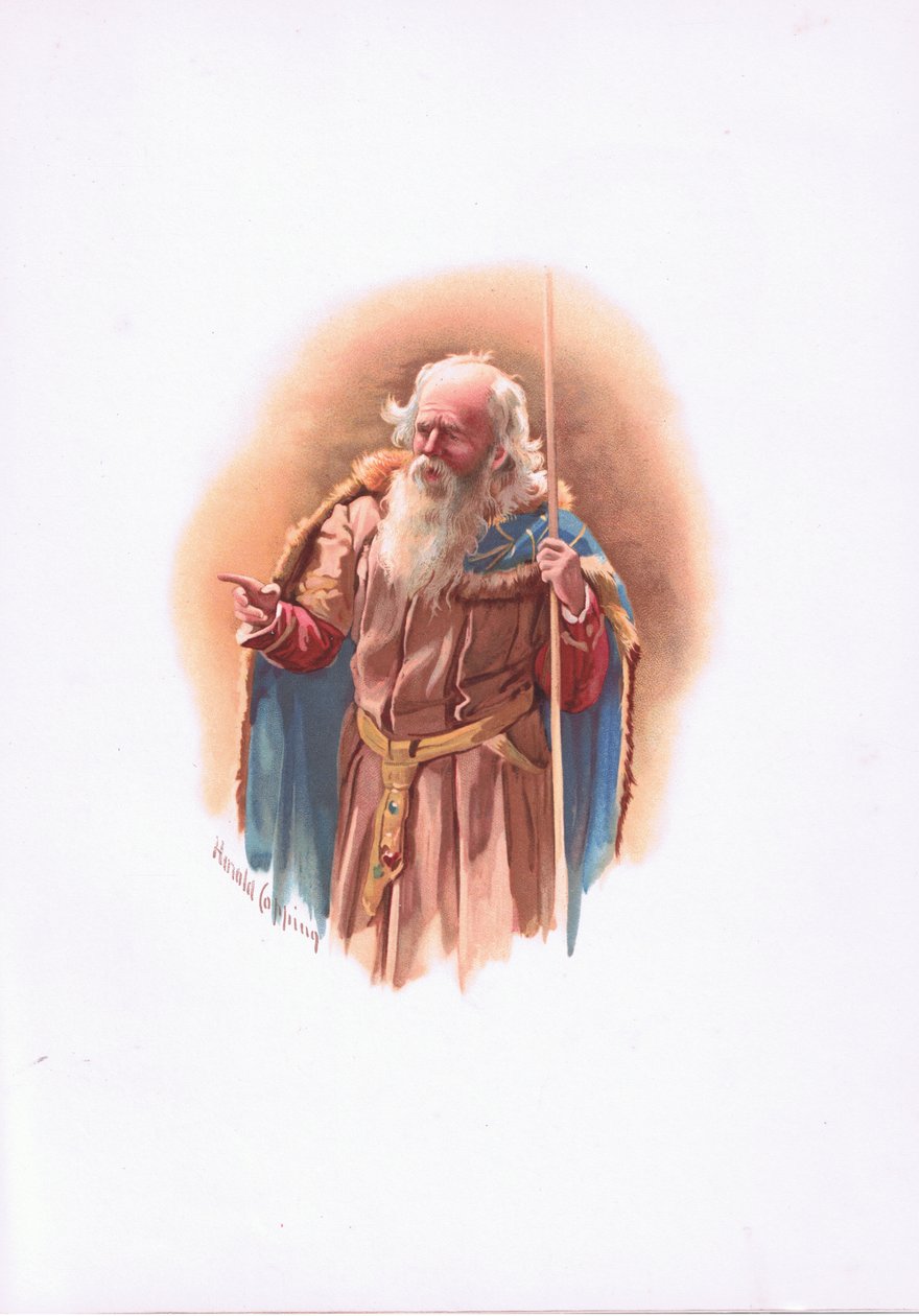 Polonio (illustrazione da Amleto) da Harold Copping