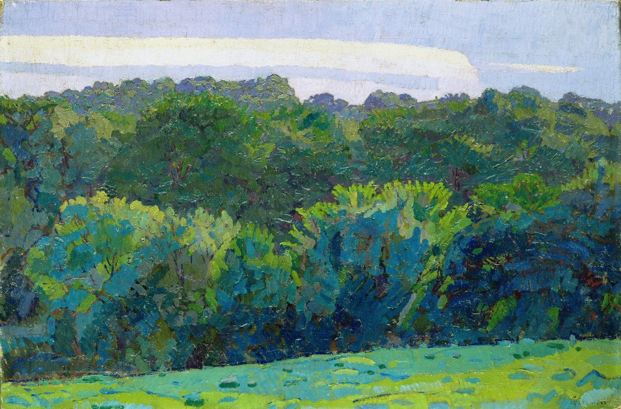 Paesaggio, Somerset, 1917 da Harold Gilman