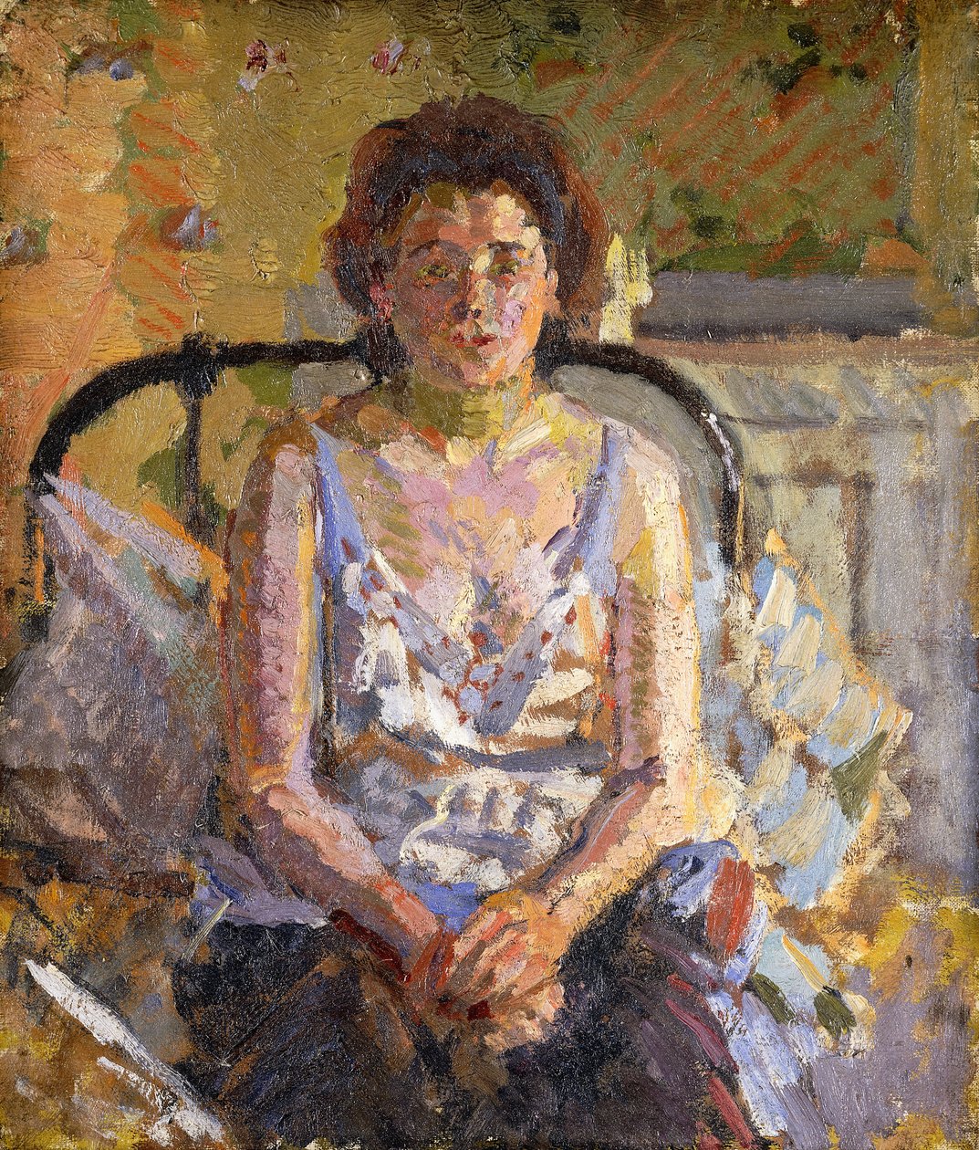 Donna su un letto da Harold Gilman