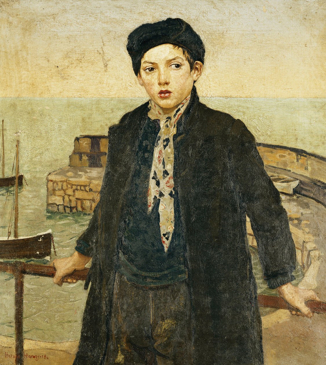 Ragazzo al porto da Harold Harvey