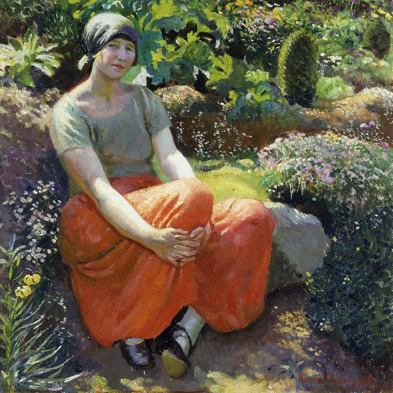 Nel giardino da Harold Harvey