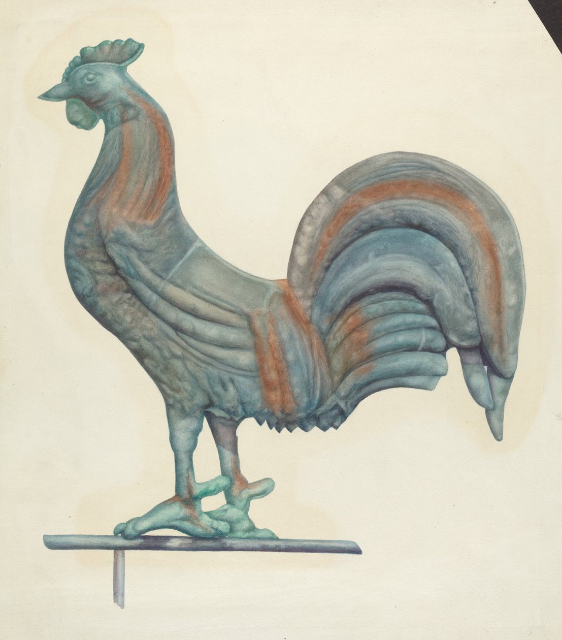 Galletto segnavento in rame da Harriette Gale