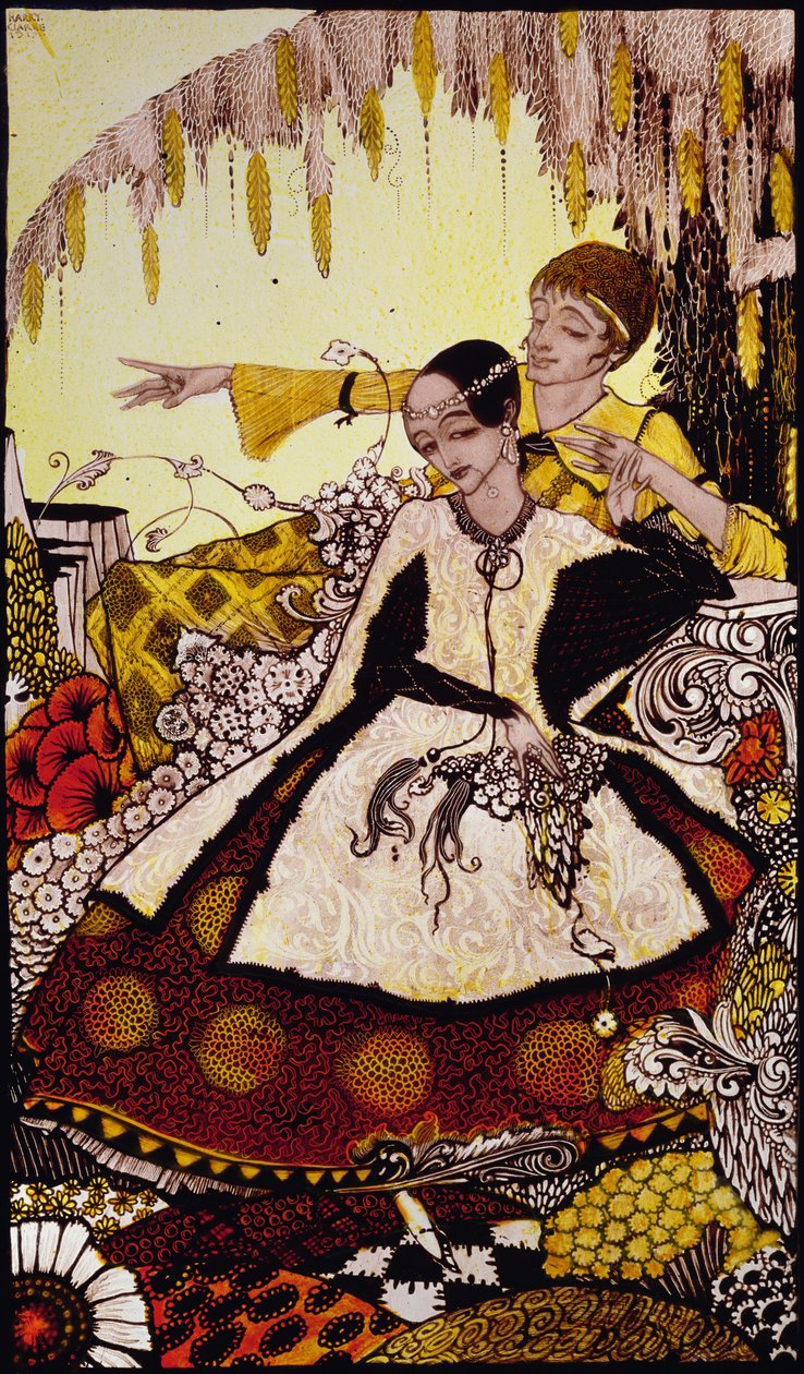 Eppure questi sono marci, quindi sei la regina di tutti quelli che vivono o sono vissuti, illustrazione di Harry Clarke da 