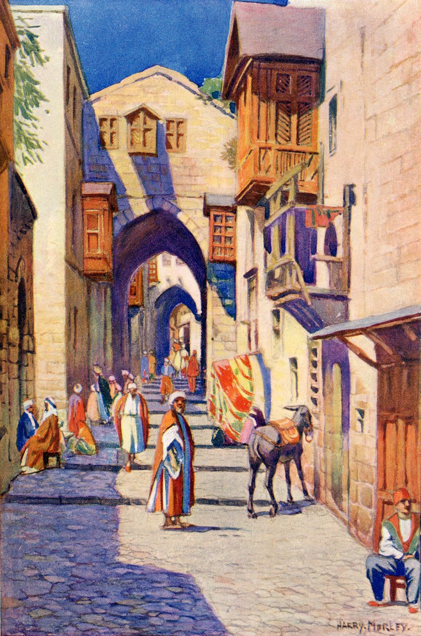 Una strada a Gerusalemme, c.1910 da Harry Morley