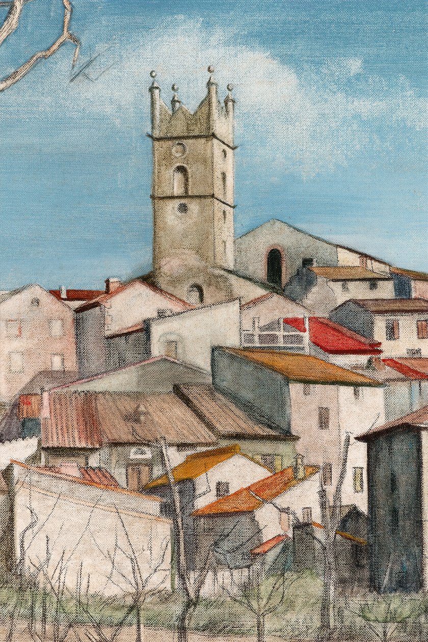 Inizio primavera, vista attraverso un frutteto (dettaglio) da Harry Morley