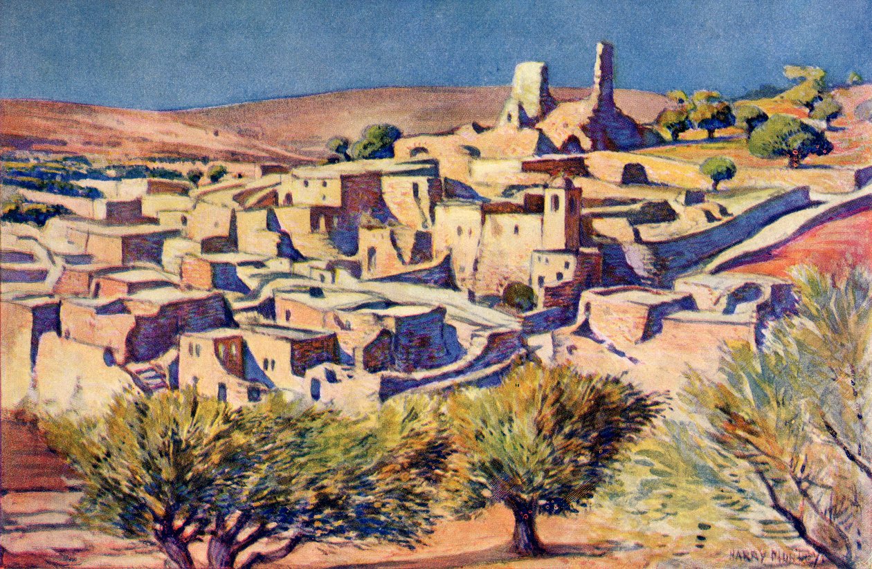 Il villaggio biblico di Betania, vicino a Gerusalemme, c.1910 da Harry Morley