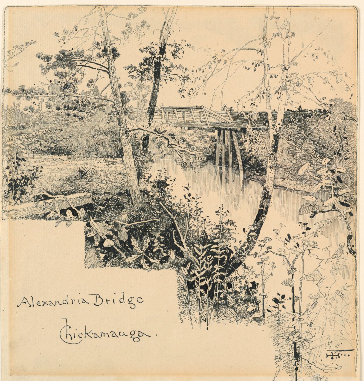 Ponte di Alessandria, Chickamauga da Harry Fenn