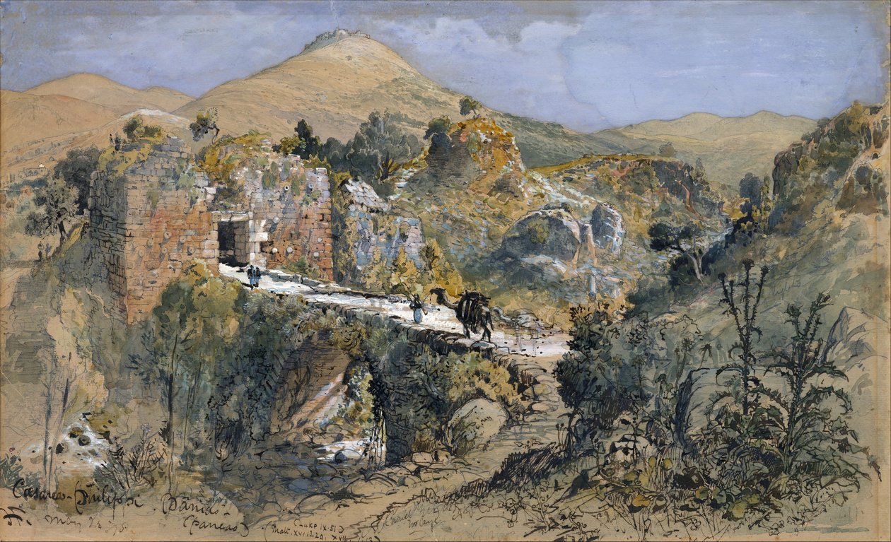 Cesarea di Filippo Banias da Harry Fenn