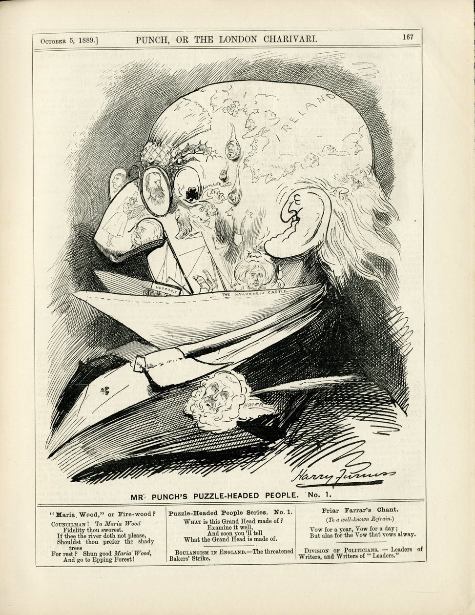 Illustrazione di Harry Furniss in Punch da Harry Furniss