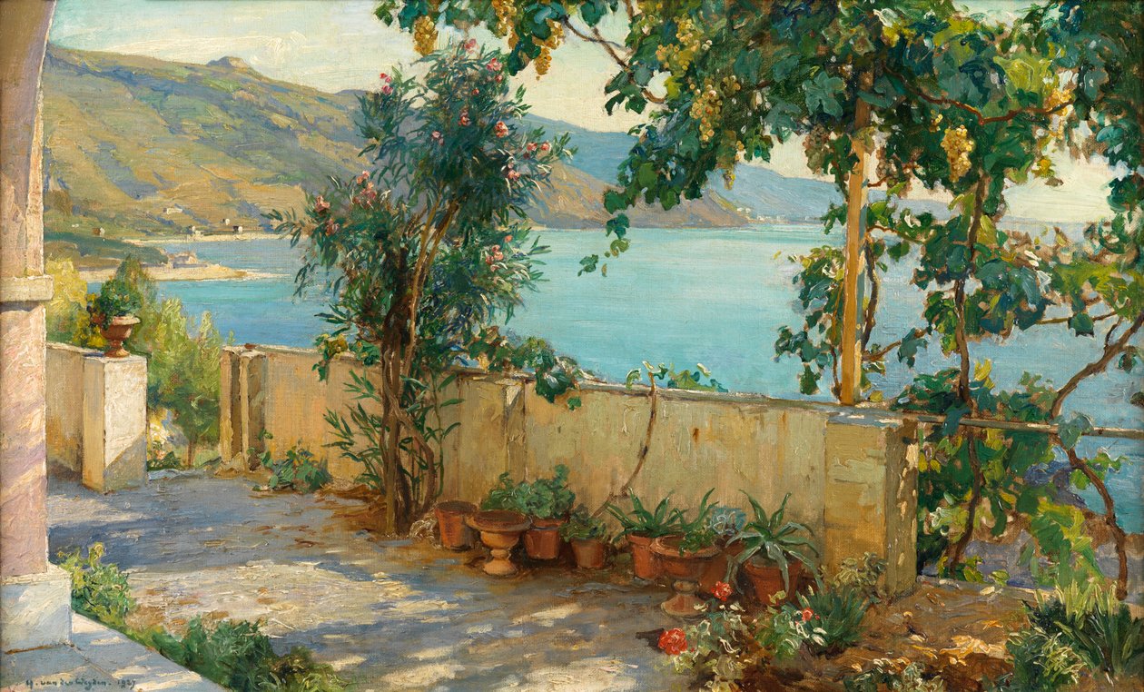 Una terrazza, Costa Azzurra da Harry van der Weyden