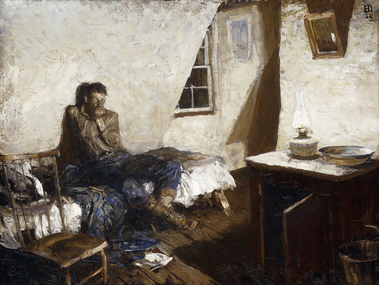 Il vecchio minatore da Harvey T. Dunn