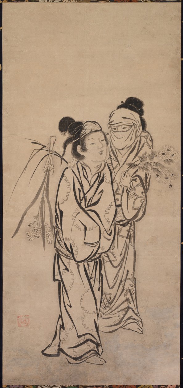 Una coppia, fine 1500 da Hasegawa Soen