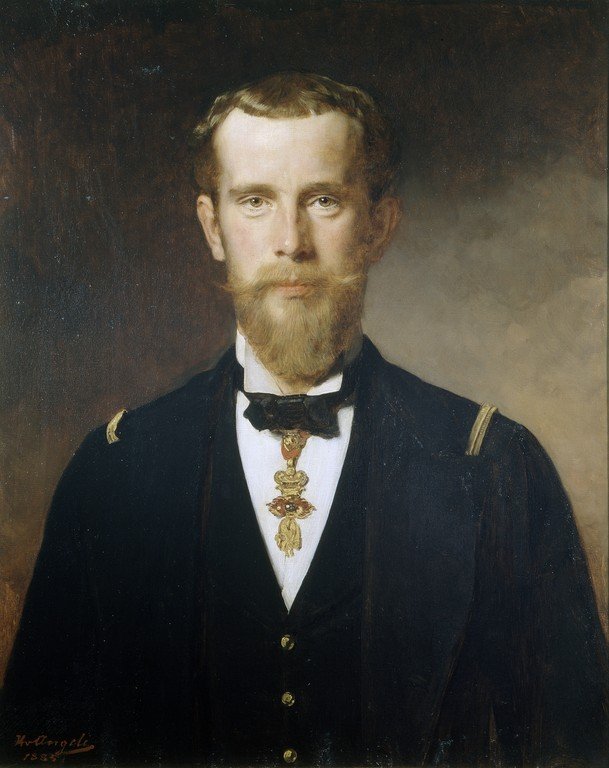 Principe ereditario Rodolfo in uniforme navale con l