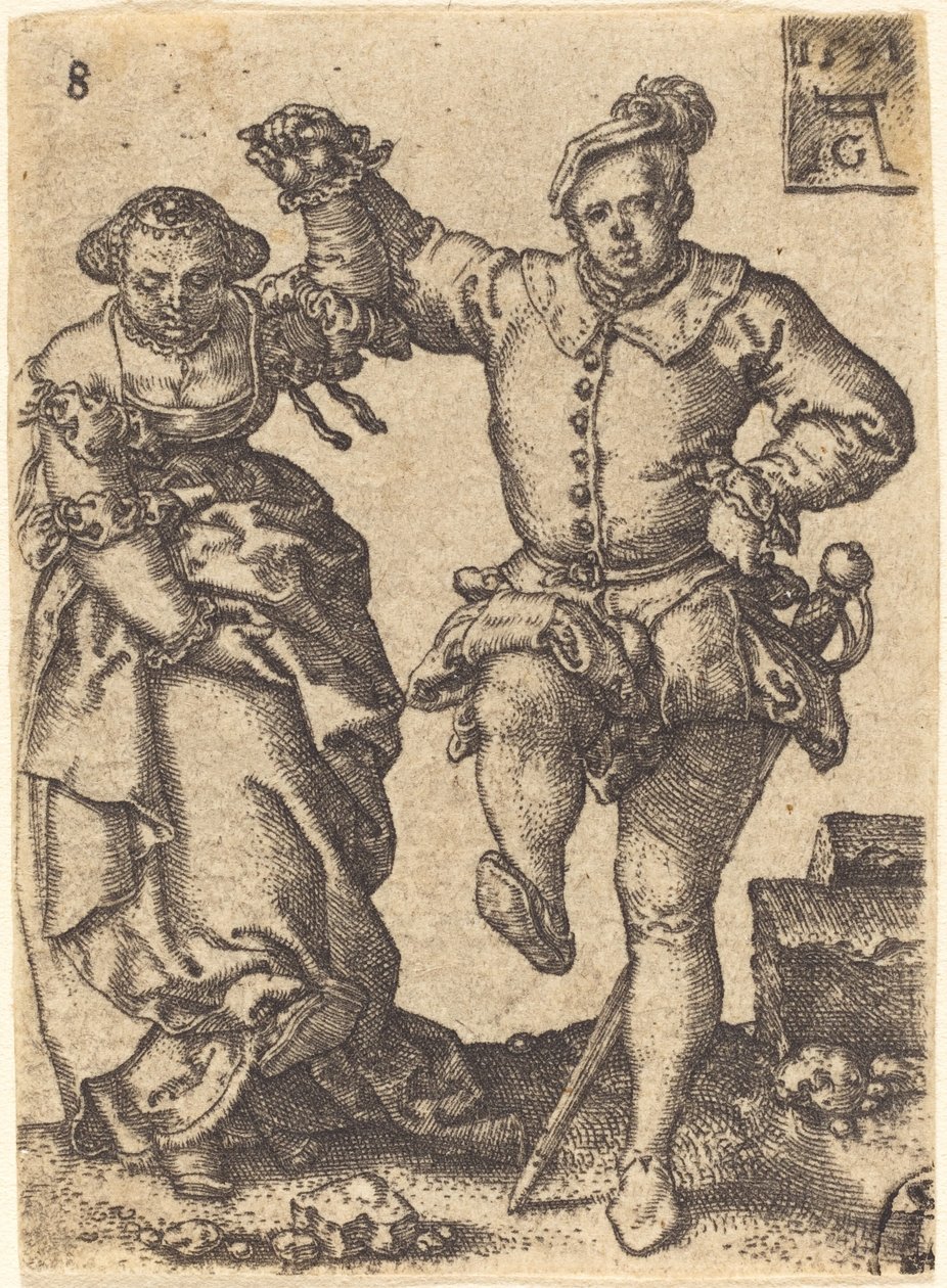 Coppia danzante da Heinrich Aldegrever