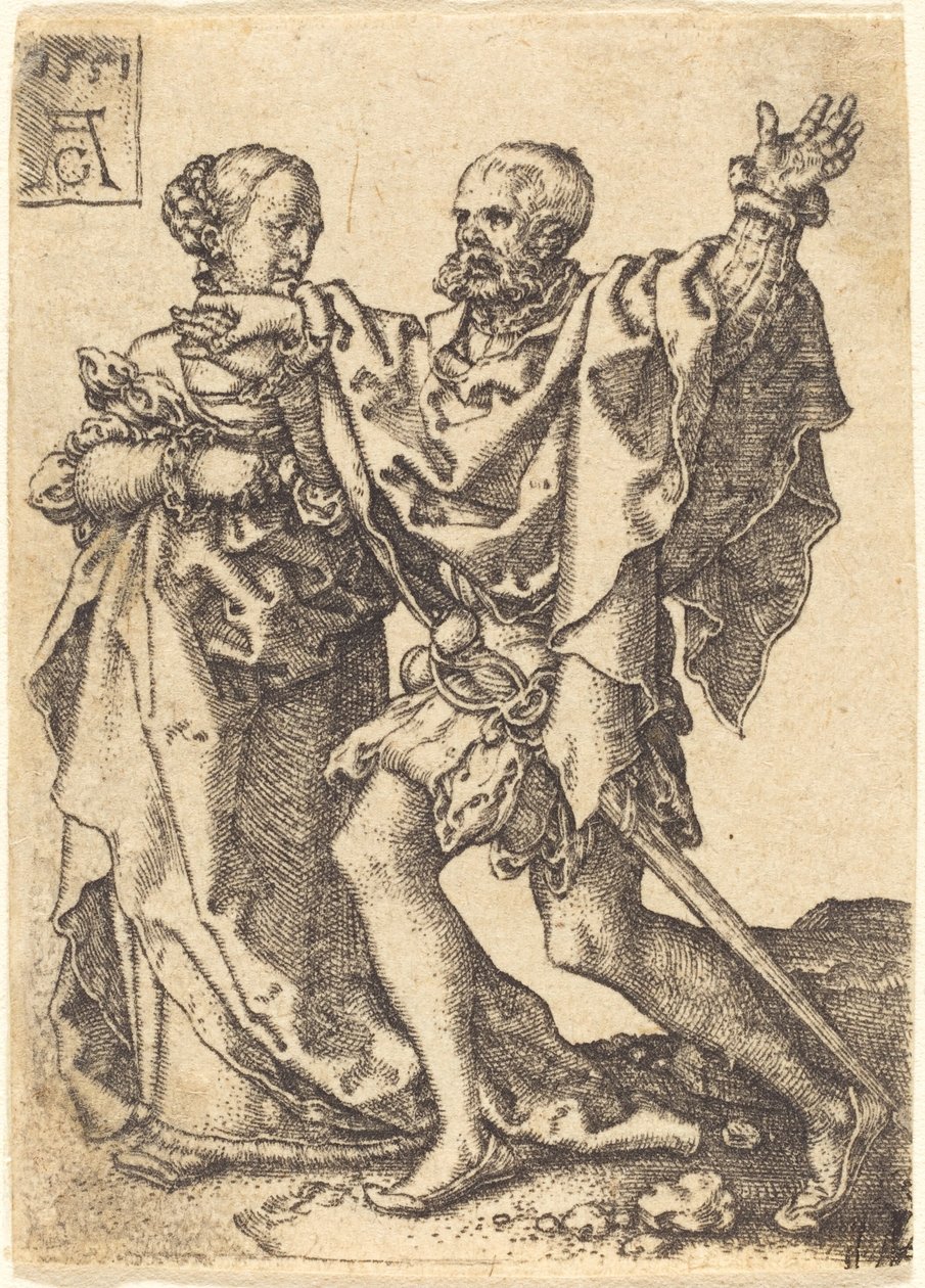 Coppia danzante da Heinrich Aldegrever