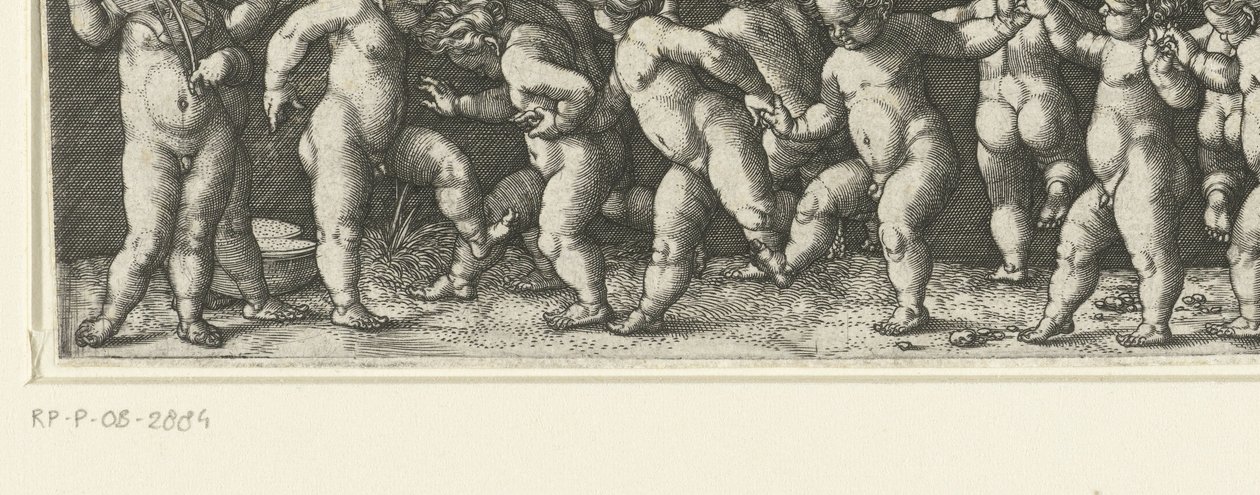 Fregio con bambini danzanti da Heinrich Aldegrever