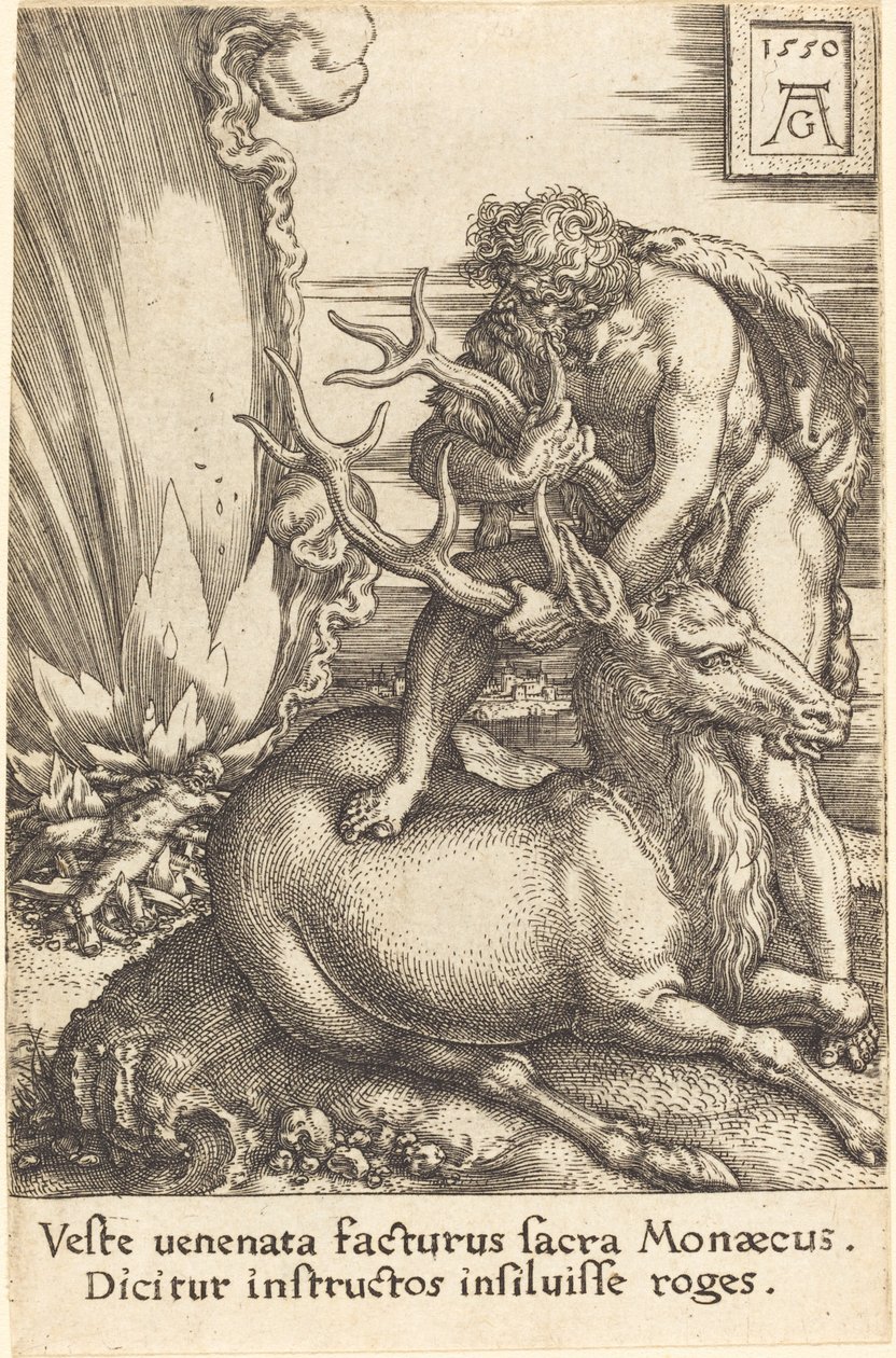 Ercole e la cerva da Heinrich Aldegrever