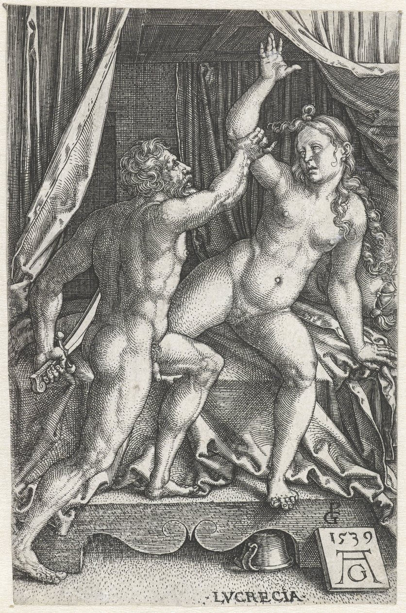 Lucrezia e Sesto Tarquinio da Heinrich Aldegrever