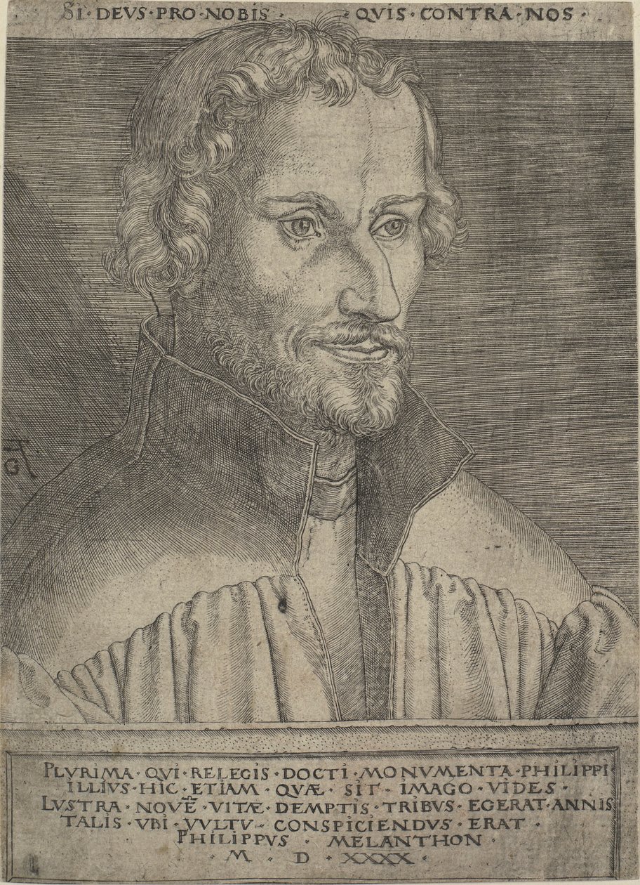 Ritratto di Philipp Melanchthon da Heinrich Aldegrever