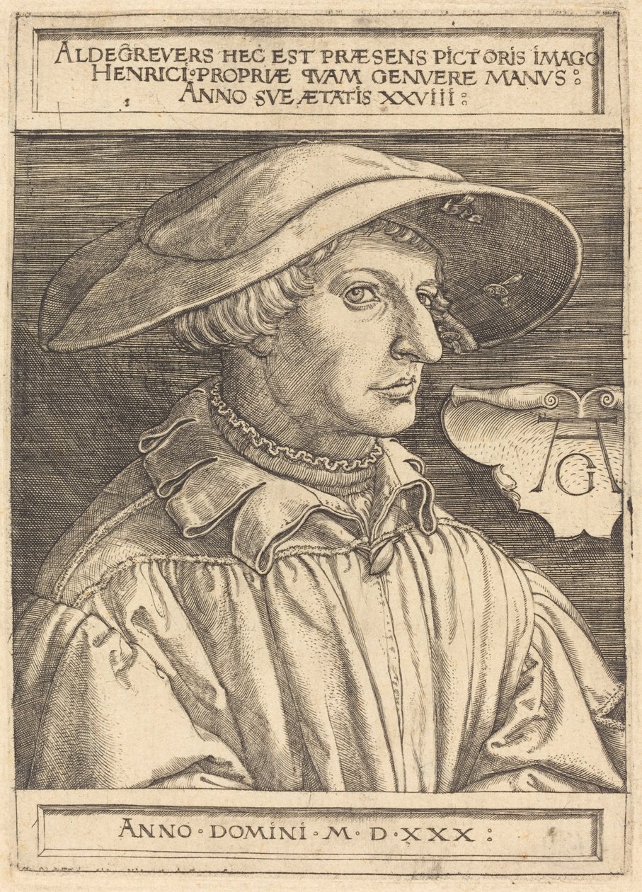 Autoritratto da Heinrich Aldegrever