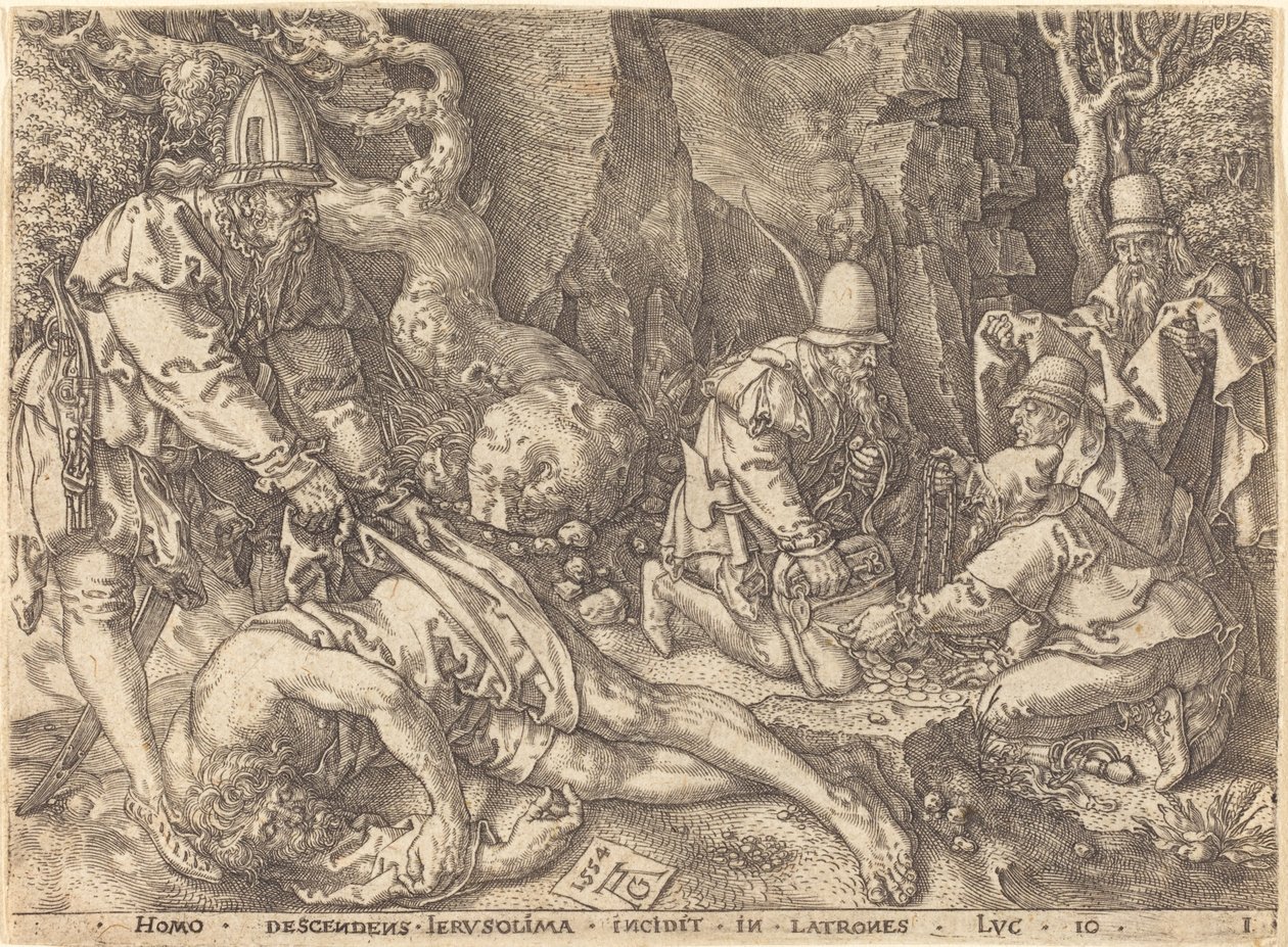 Viaggiatore tra i ladri da Heinrich Aldegrever