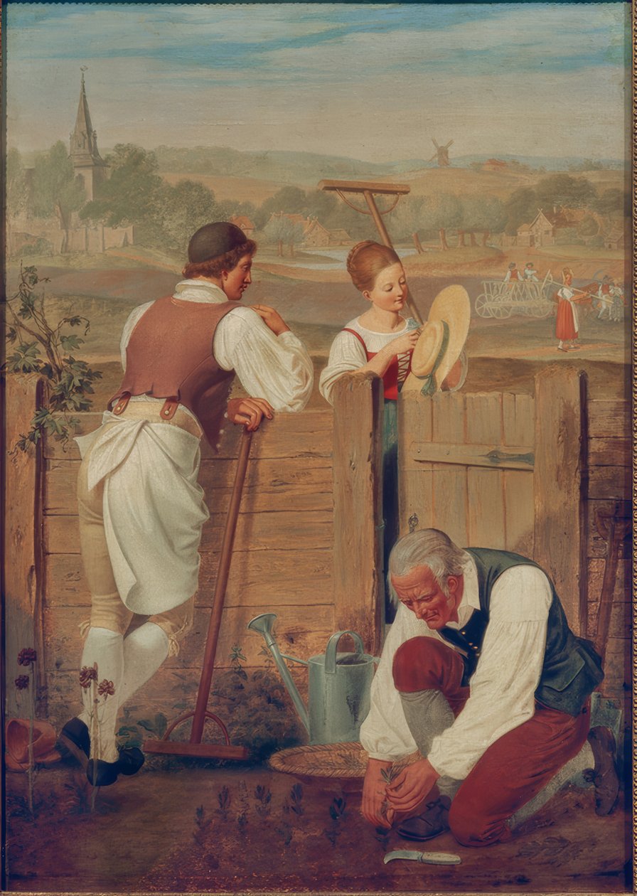 Al recinto del giardino da Heinrich Anton Dahling