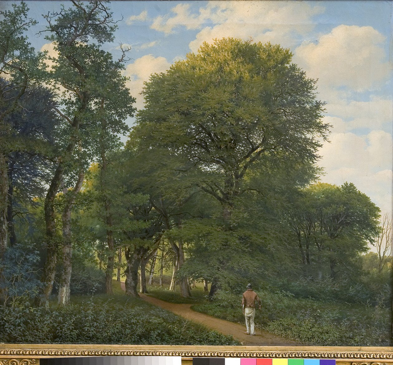 Una scena di bosco a Charlottenlund. Sera da Heinrich Buntzen