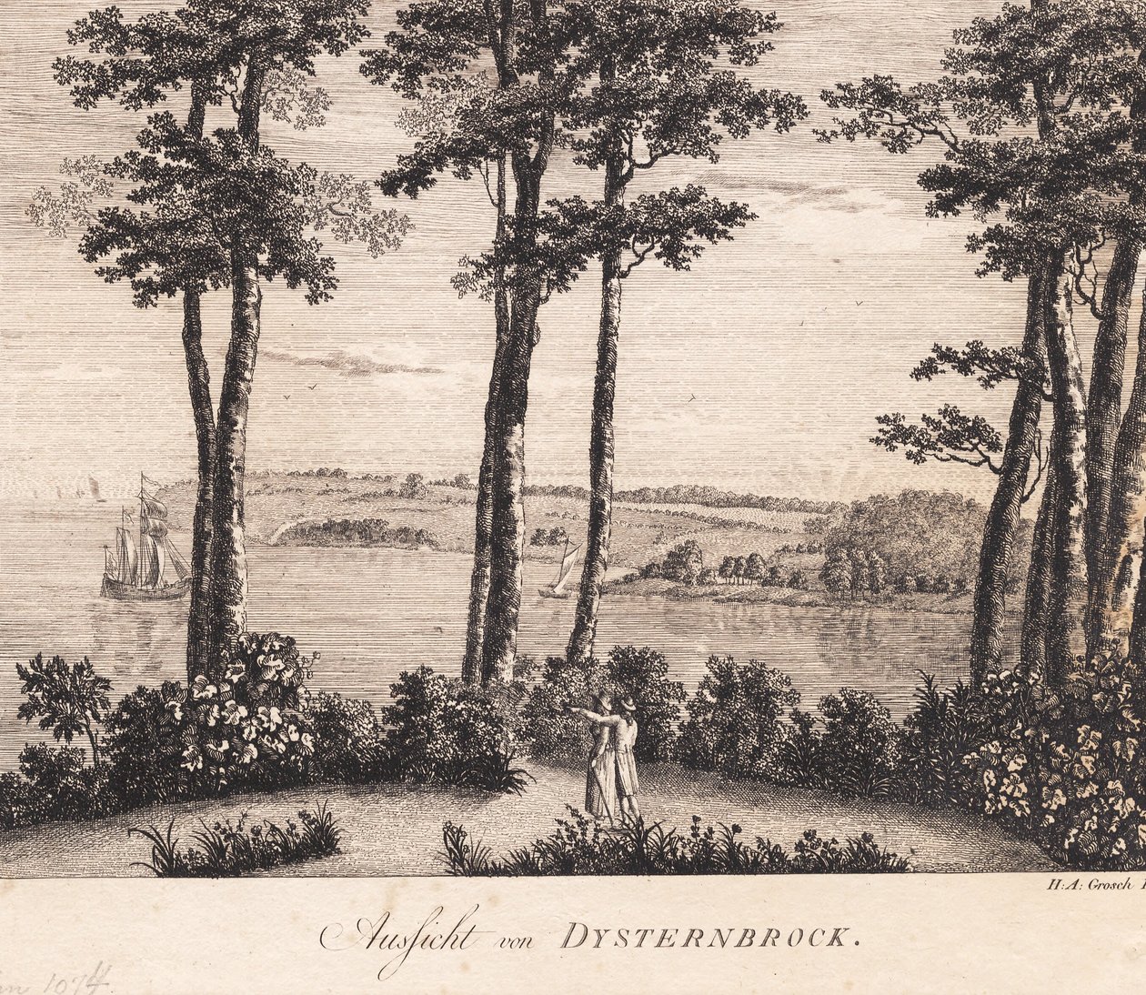 Vista di Dysterbroch da Heinrich Grosch