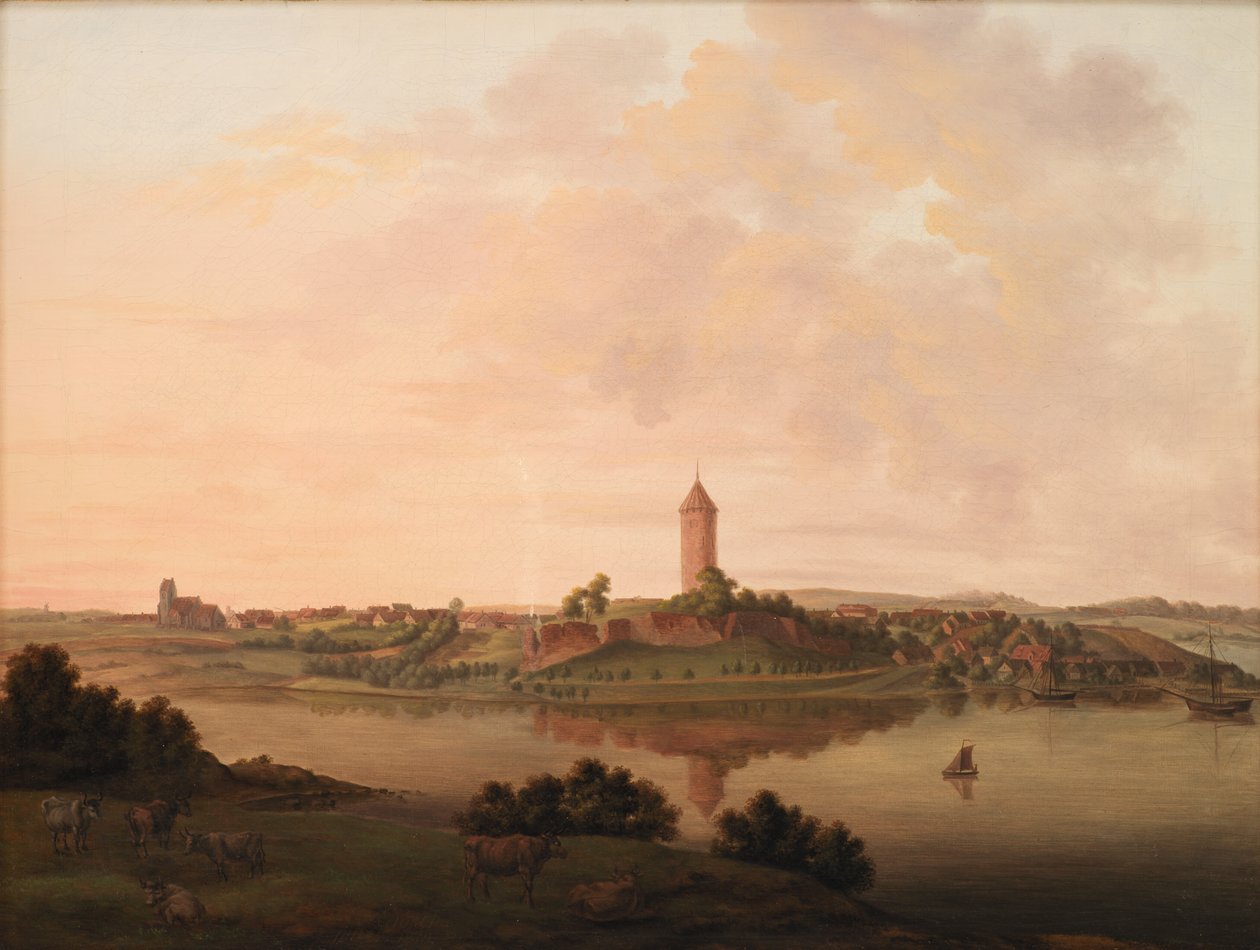 Veduta di Vordingborg da Heinrich Grosch