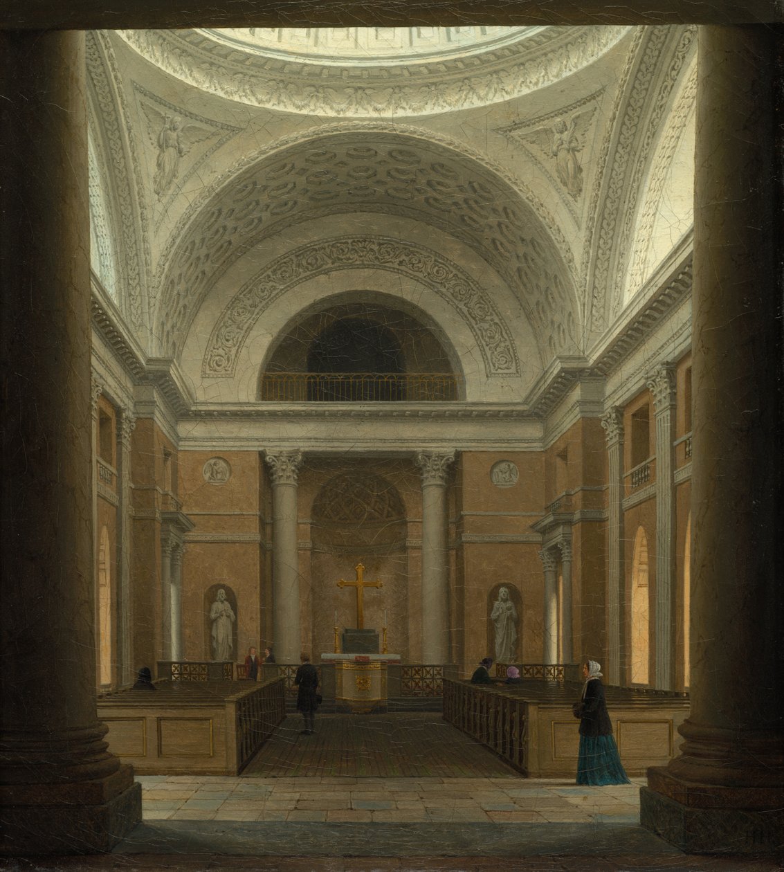 La Slotskirken di Christiansborg, Copenaghen da Heinrich Hansen (Danish