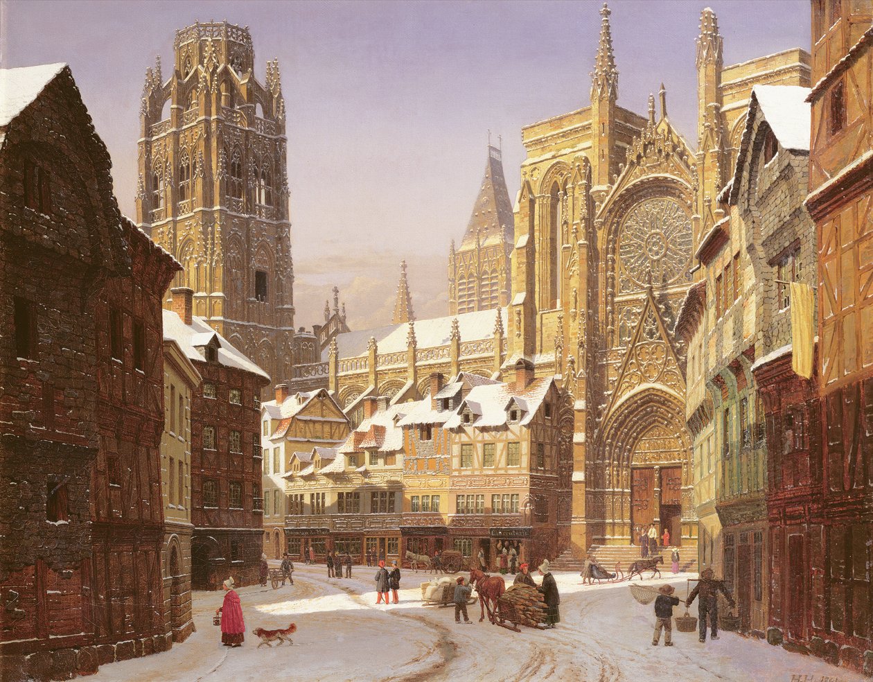 Città cattedrale olandese da Heinrich Hansen