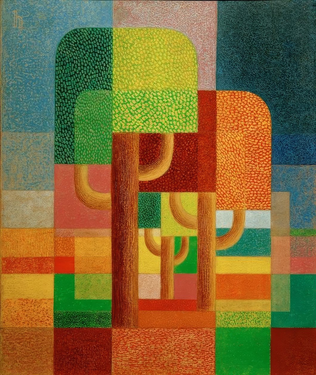 Paesaggio / Alberi (Paesaggio con alberi) da Heinrich Hoerle