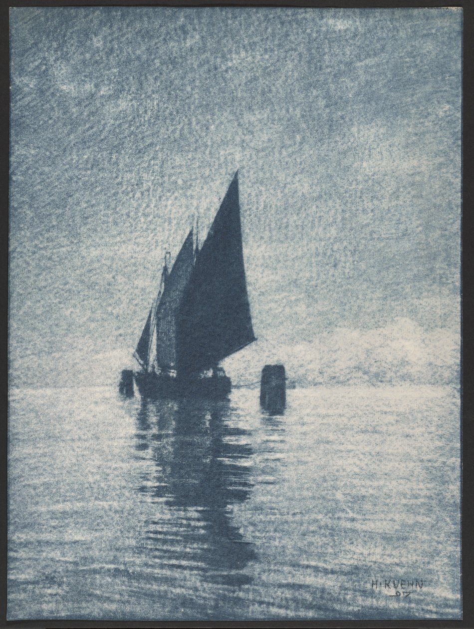 [Barca a vela ormeggiata] da Heinrich Kuhn