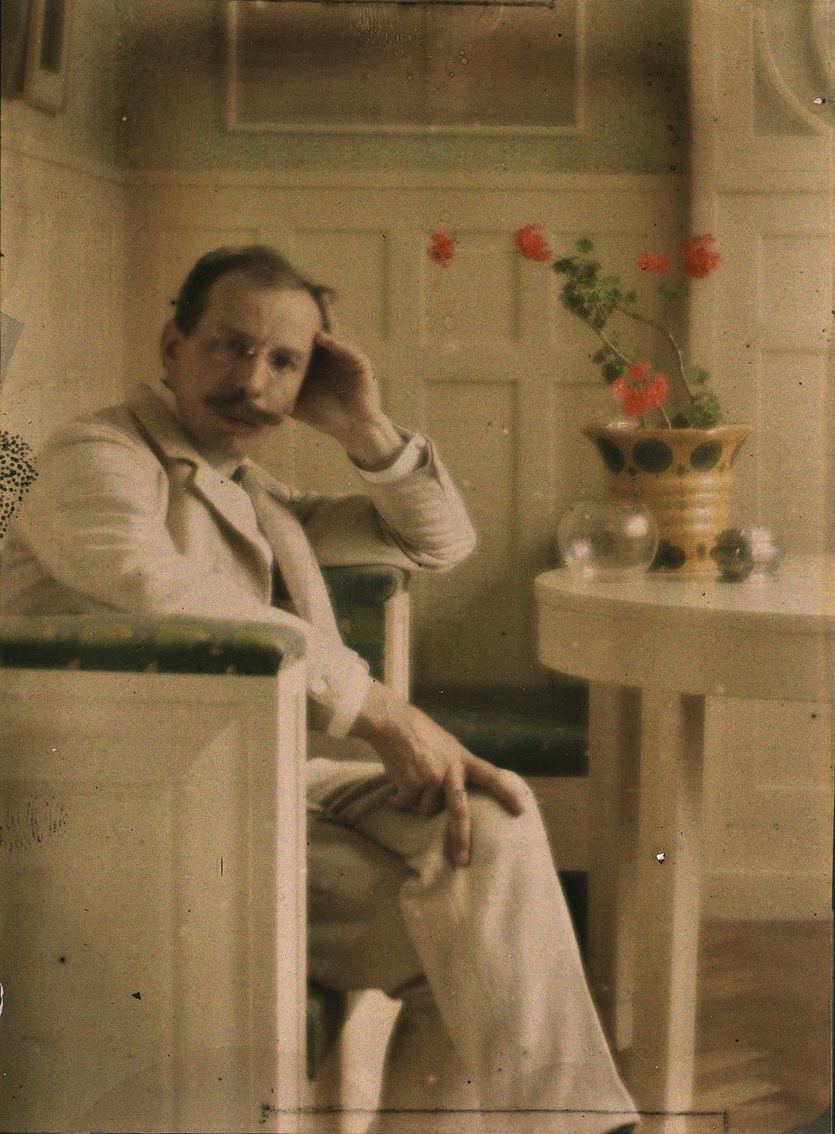 Autoritratto di Heinrich Kühn, Autochrome da Heinrich Kuhn