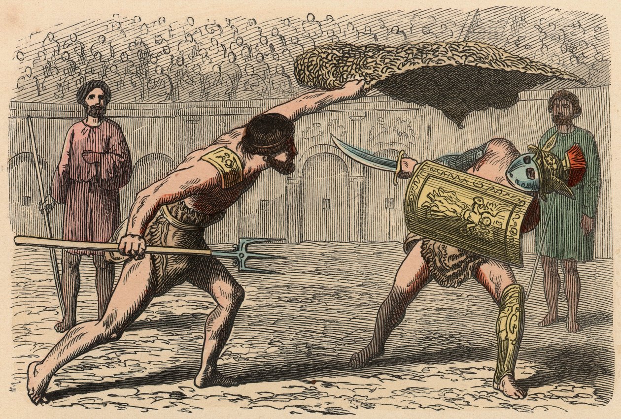 Antica Roma: Combattimenti di gladiatori nell