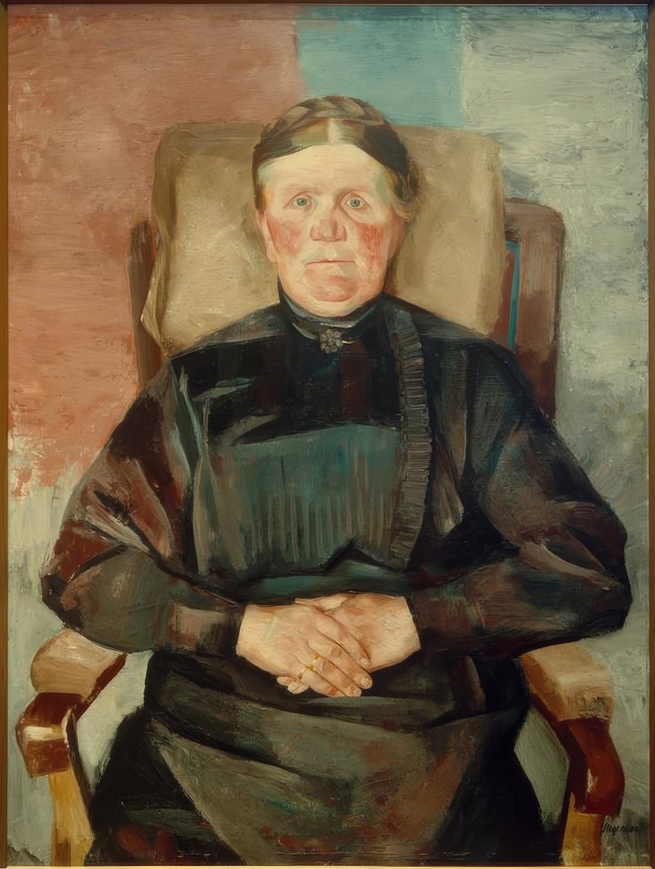 Vecchia contadina (Anna Rohwedder) da Heinrich Stegemann