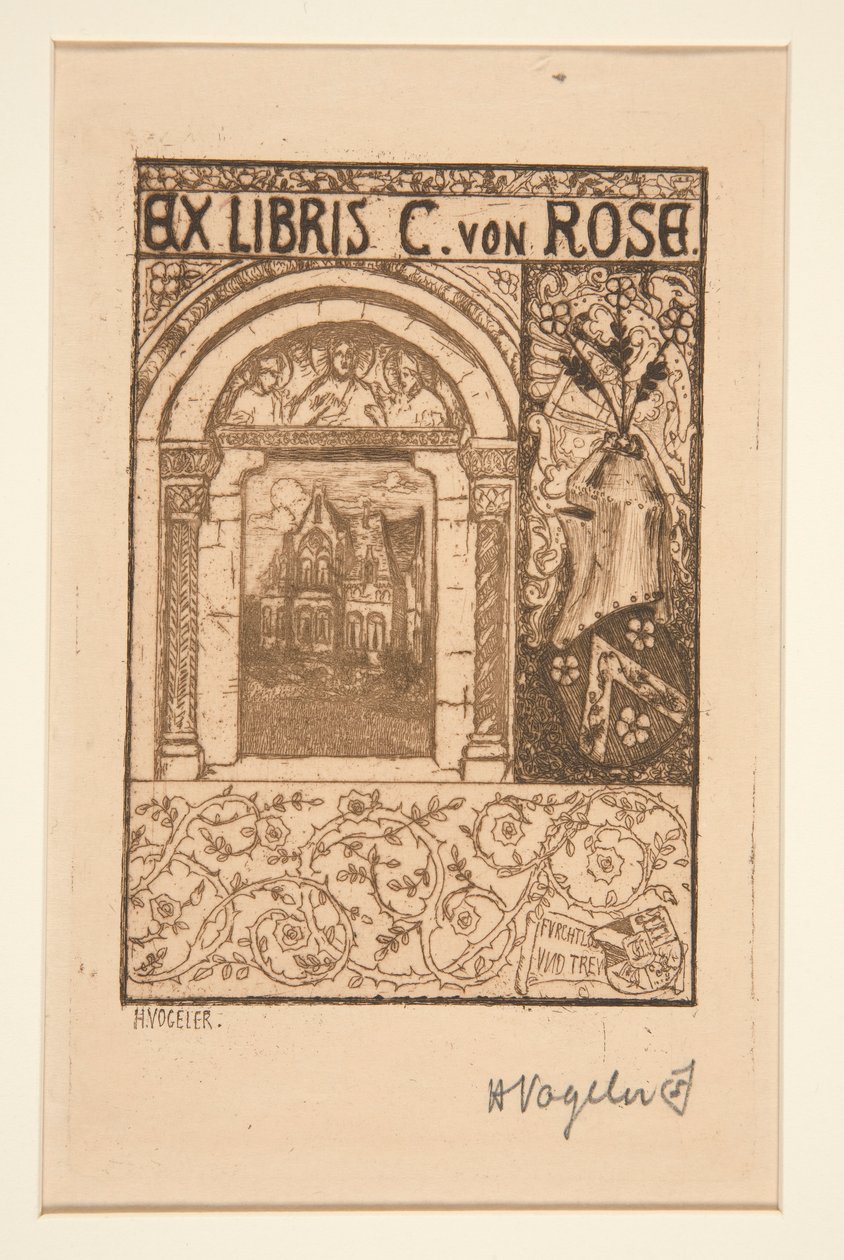 Ex Libris da Heinrich Vogeler