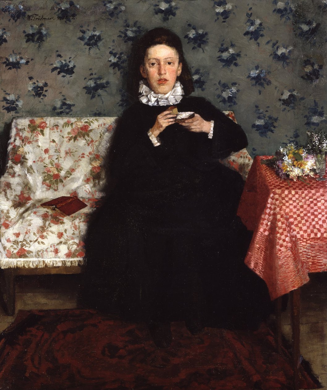 Sul divano, 1872 da Heinrich Wilhelm Trübner