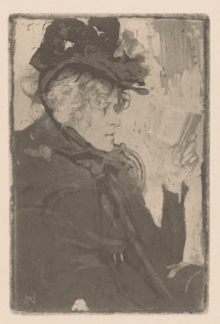 Donna che legge da Heinrich Wolff