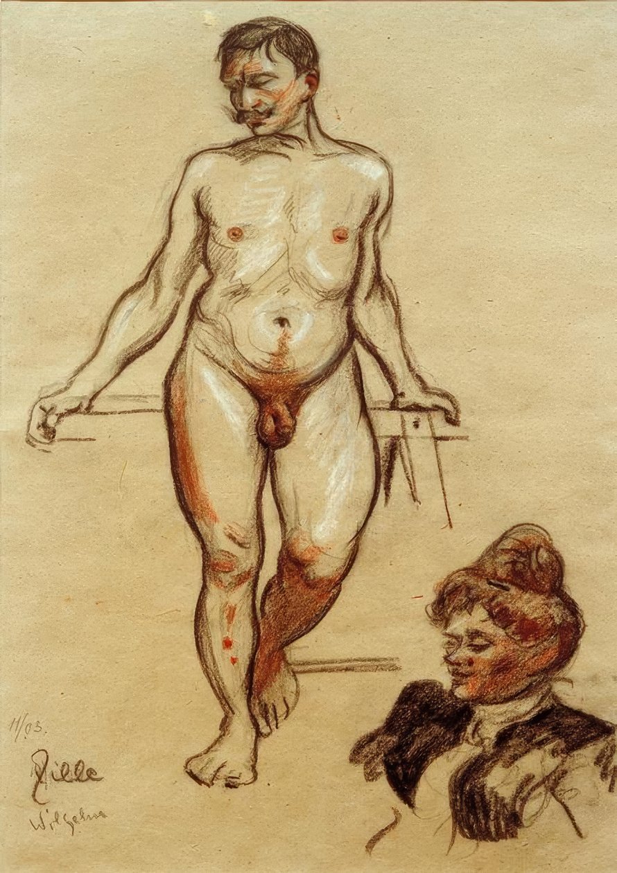 Nudo maschile, Wilhelm da Heinrich Zille