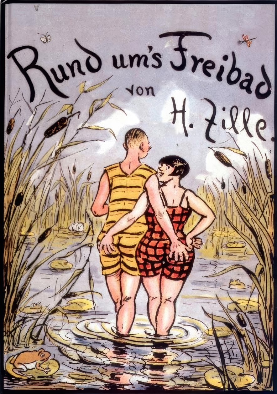 H. Zille, Intorno alla piscina / Copertina da Heinrich Zille