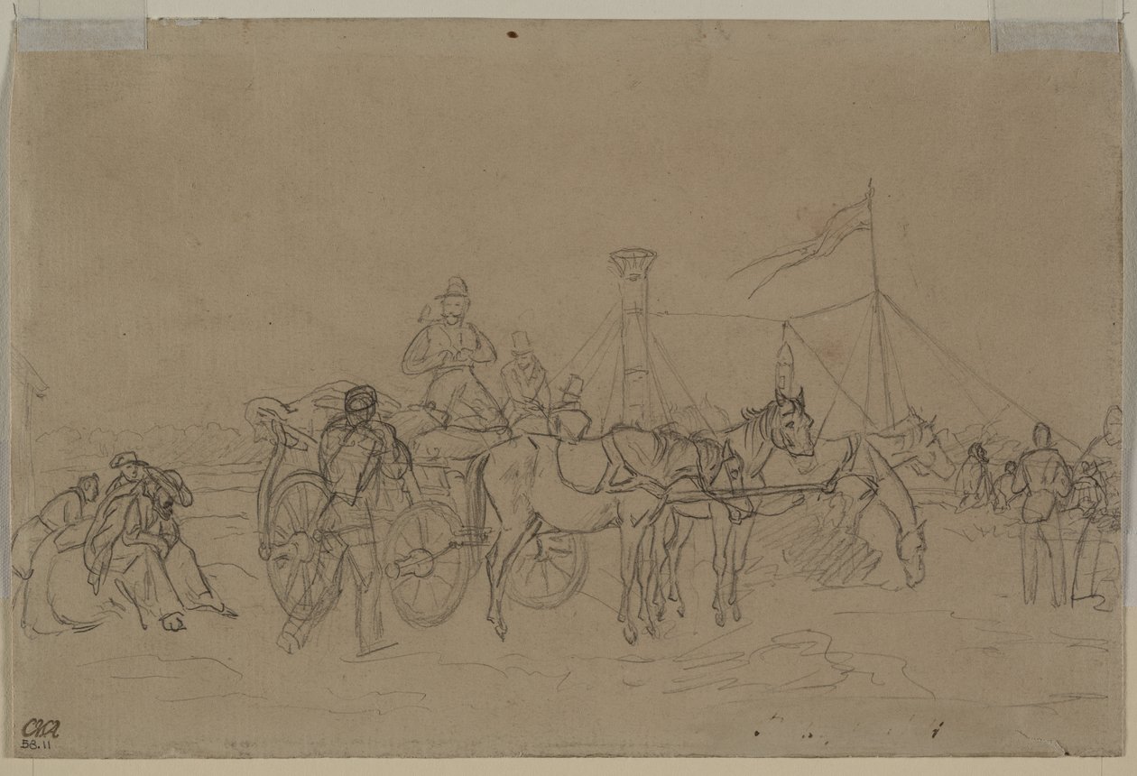 Passeggeri per il Battello del Reno (verso) da Heinrich von Mayr