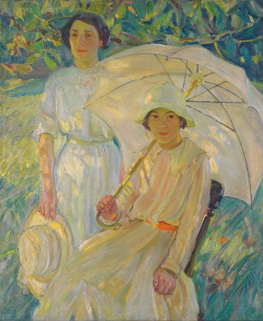 Ombrellone bianco da Helen Galloway McNicoll