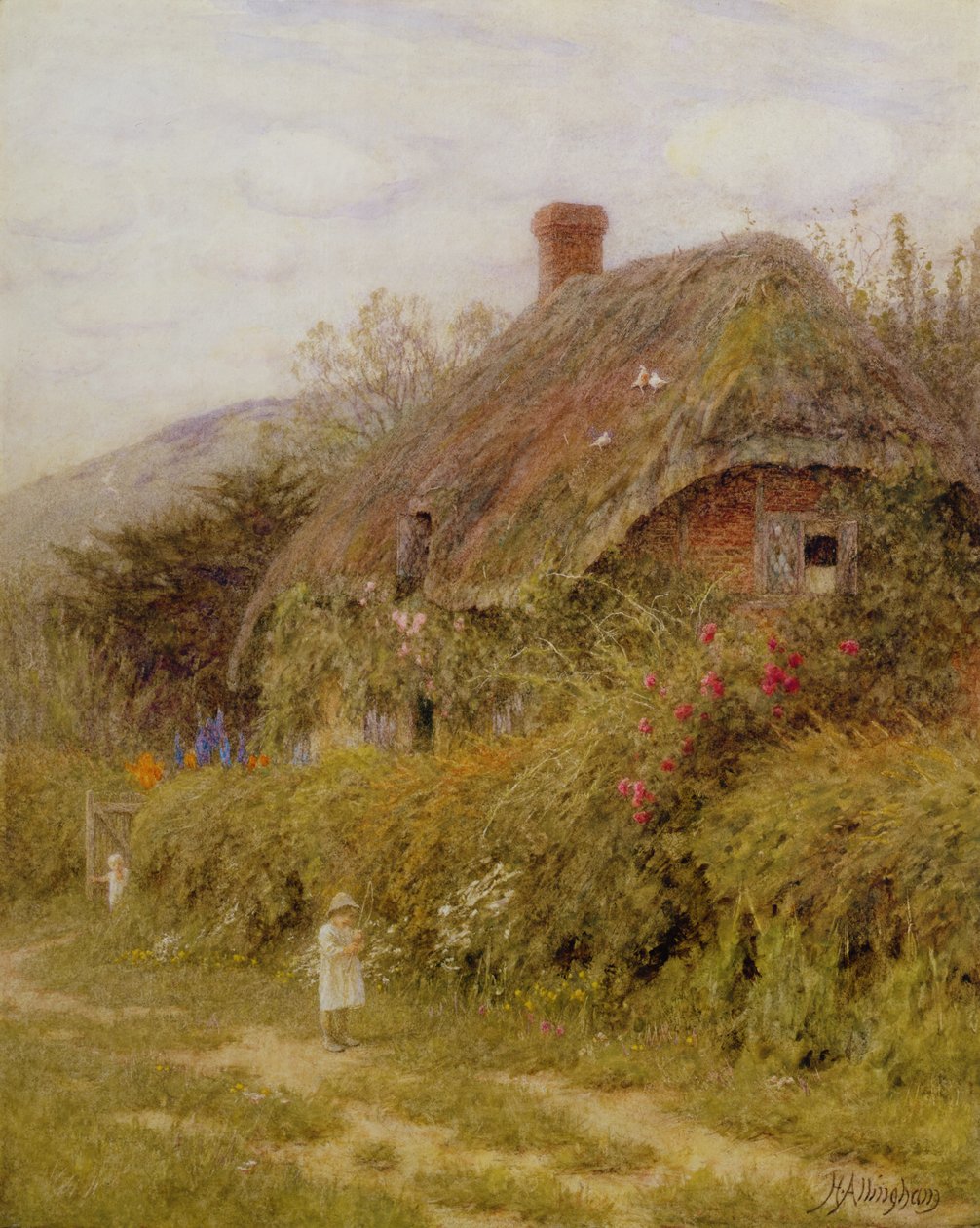 A pesca, Surrey da Helen Allingham