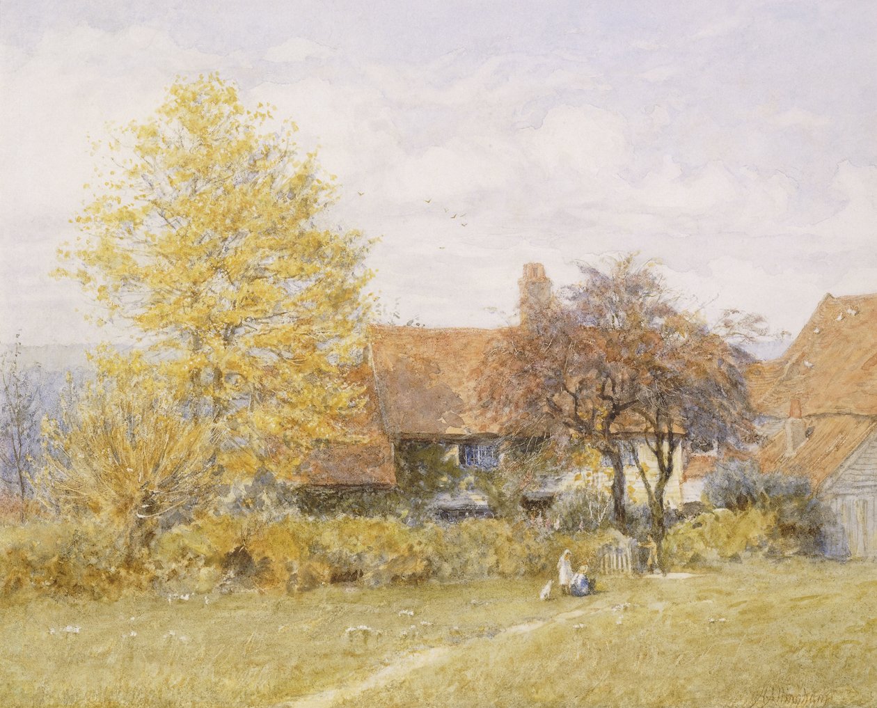 Vecchia fattoria Wyldes, Hampstead da Helen Allingham