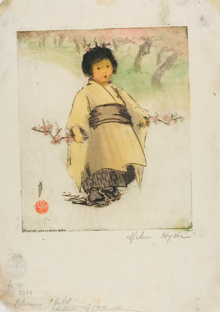 Bambino in fiore da Helen Hyde