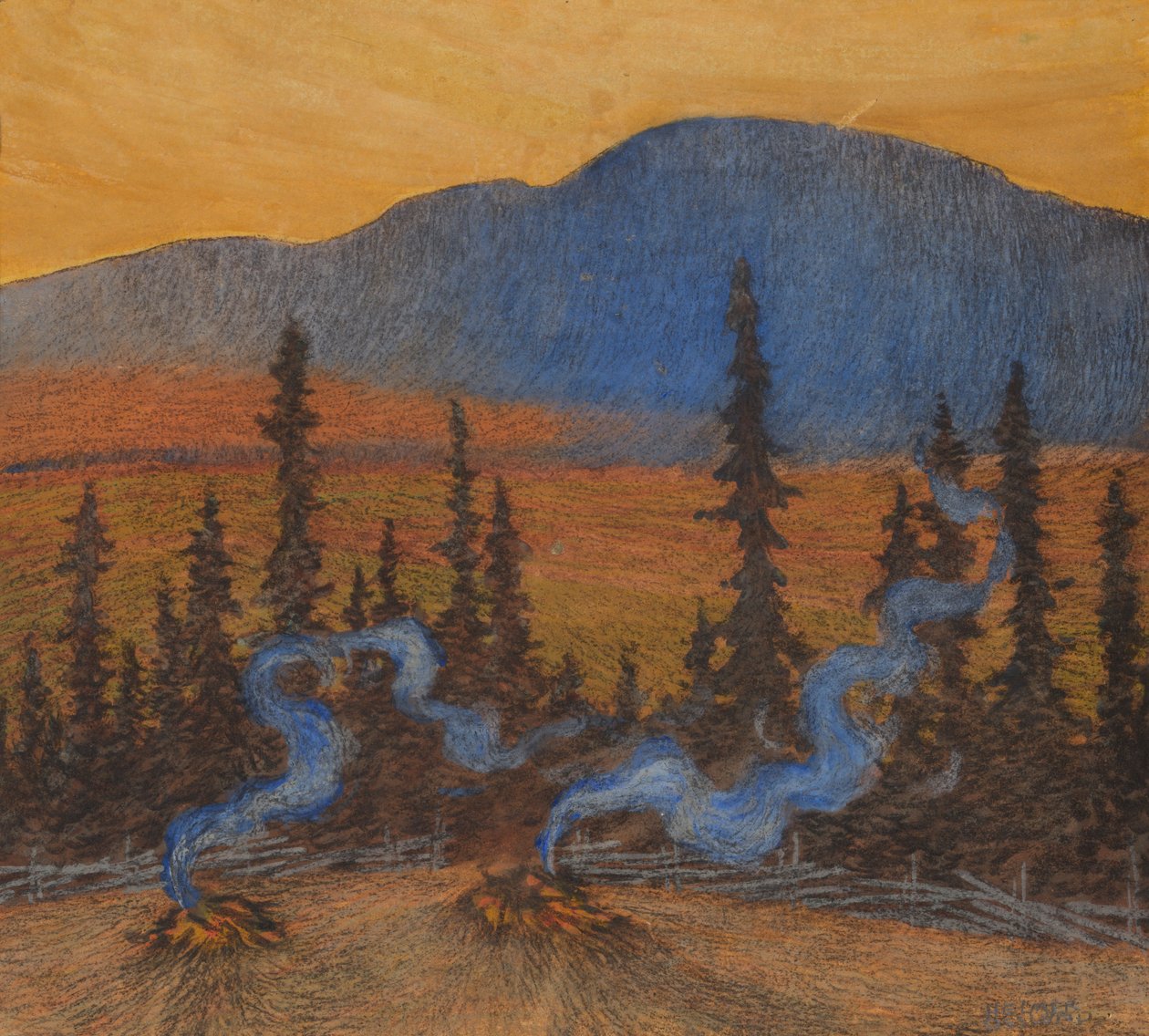 Autunno a Indalsliden da Helmer Osslund