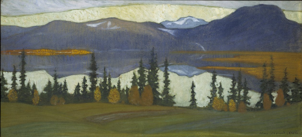 Vista da Klocka da Helmer Osslund