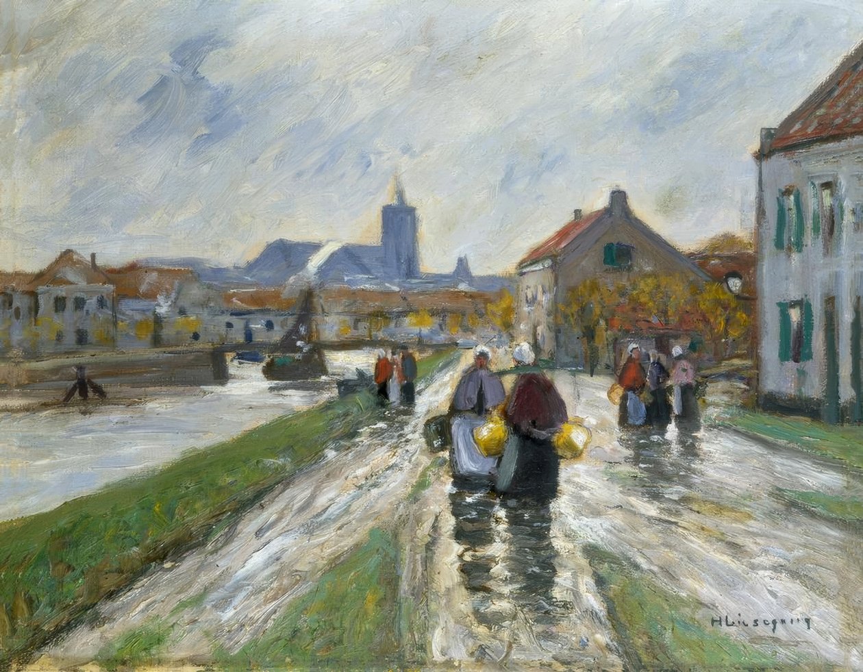 Canale in Olanda da Helmuth Liesegang